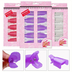 10 Pcs Nail Enhancement Removal Sleeve for Gel Nail Removal