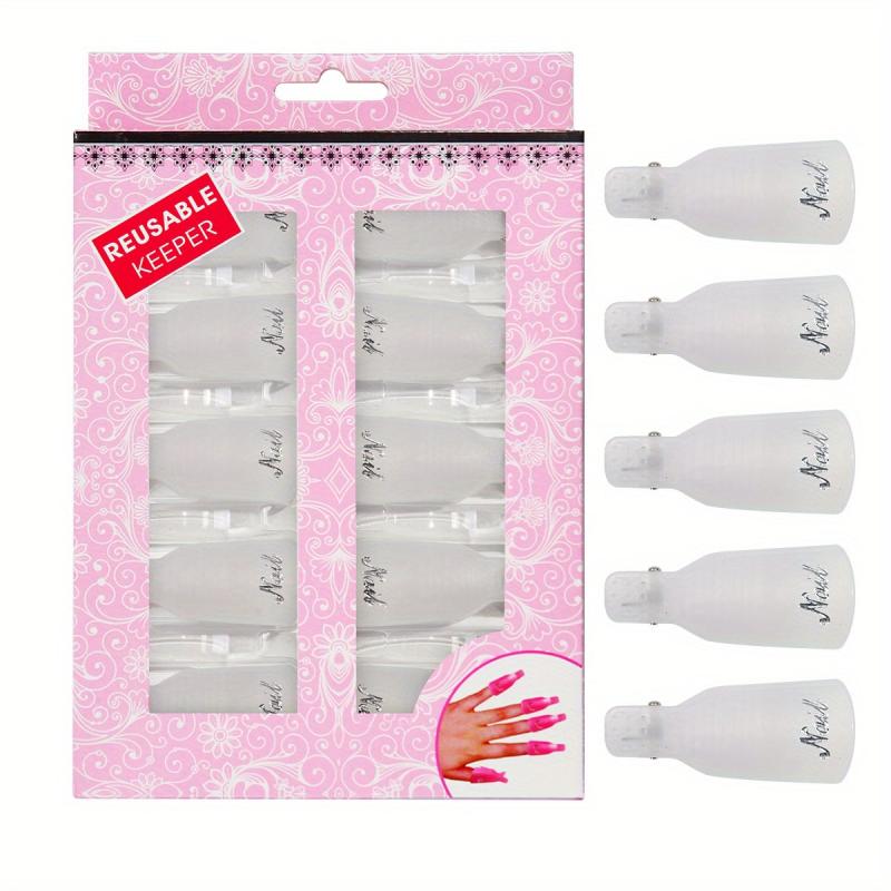 10 Pcs Nail Enhancement Removal Sleeve for Gel Nail Removal