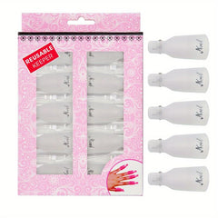 10 Pcs Nail Enhancement Removal Sleeve for Gel Nail Removal