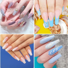 French Nail Stamper Kit with Scraper & Stamper Head for Gel Polish DIY Nail Art