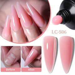 Poly Gel Set Nail Extension Gel 6 Colors Nude Pink Builder Nail Gel