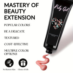Poly Gel Set Nail Extension Gel 6 Colors Nude Pink Builder Nail Gel