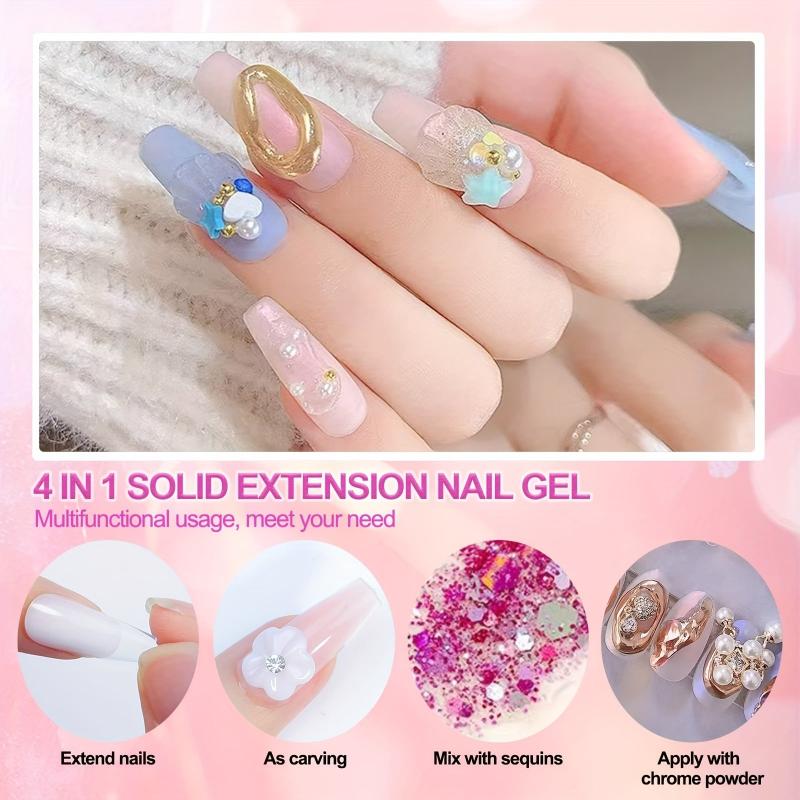 15ml Solid Extension Nail Gel Non Sticky - DIY Nail Extension Gel