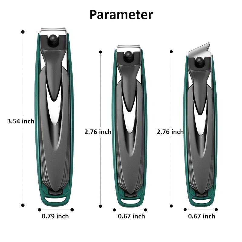 Colorful Nail Clippers Anti Splash Nail Cutter Stainless Steel