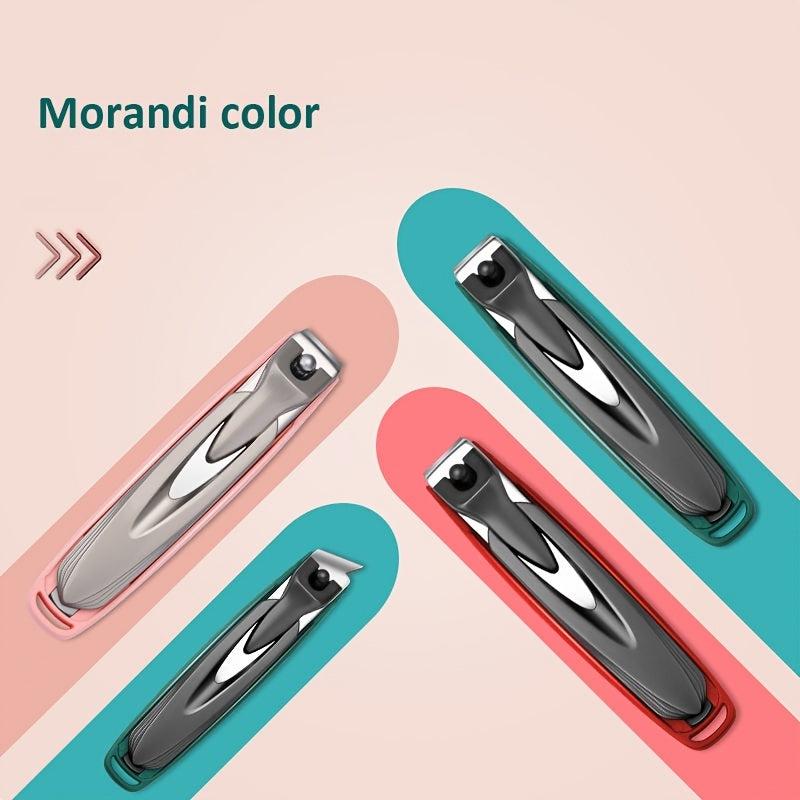 Colorful Nail Clippers Anti Splash Nail Cutter Stainless Steel