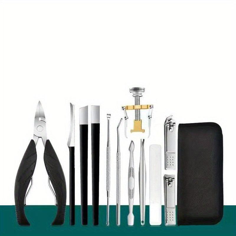 13-Piece Pedicure Nail Clippers Set for Home and Salon Use