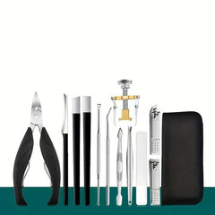 13-Piece Pedicure Nail Clippers Set for Home and Salon Use
