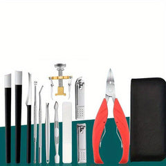 13-Piece Pedicure Nail Clippers Set for Home and Salon Use