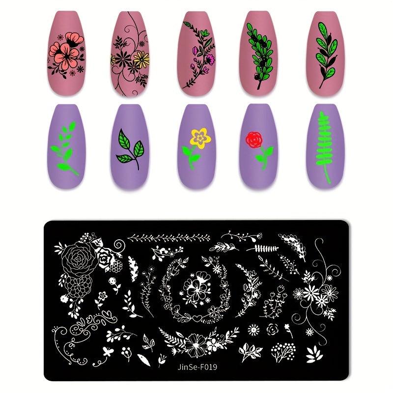Animal Flower Unicorn Nail Stamping Plates Nail Art Decoration
