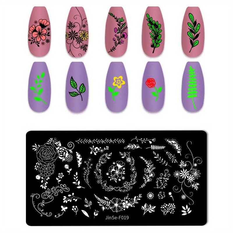 Animal Flower Unicorn Nail Stamping Plates Nail Art Decoration