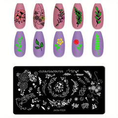 Animal Flower Unicorn Nail Stamping Plates Nail Art Decoration