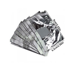 100 Pcs Aluminium Foil Nail Art Soak Off Acrylic Gel Polish Nail Removal Wraps