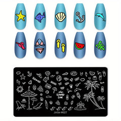 Stainless Steel Nail Stamping Plates for Unique Nail Art Designs