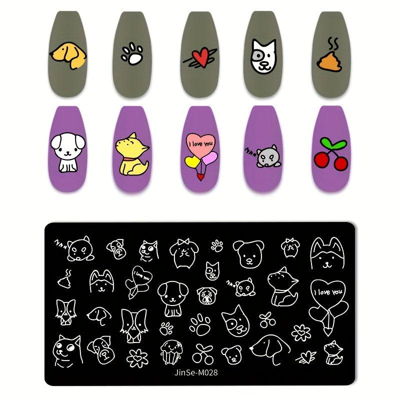 Stainless Steel Nail Stamping Plates for Unique Nail Art Designs