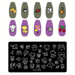 Stainless Steel Nail Stamping Plates for Unique Nail Art Designs