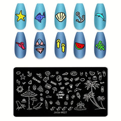 Stainless Steel Nail Stamping Plates for Unique Nail Art Designs