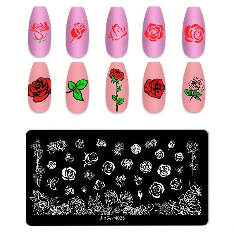 Stainless Steel Nail Stamping Plates for Unique Nail Art Designs