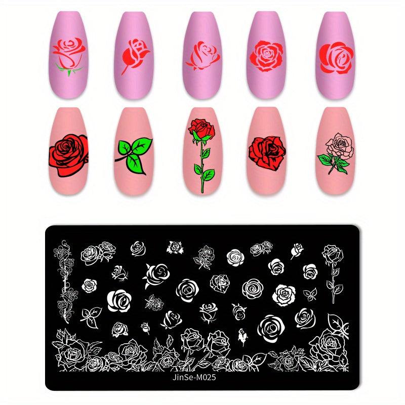 Stainless Steel Nail Stamping Plates for Unique Nail Art Designs