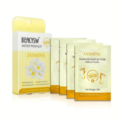 4 Step Pedicure Kit Foot Soak Salt For Dry Feet Foot Spa Kit