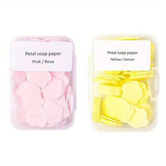Portable Petal Soap Sheets For Hand Washing, Camping - 4PCS