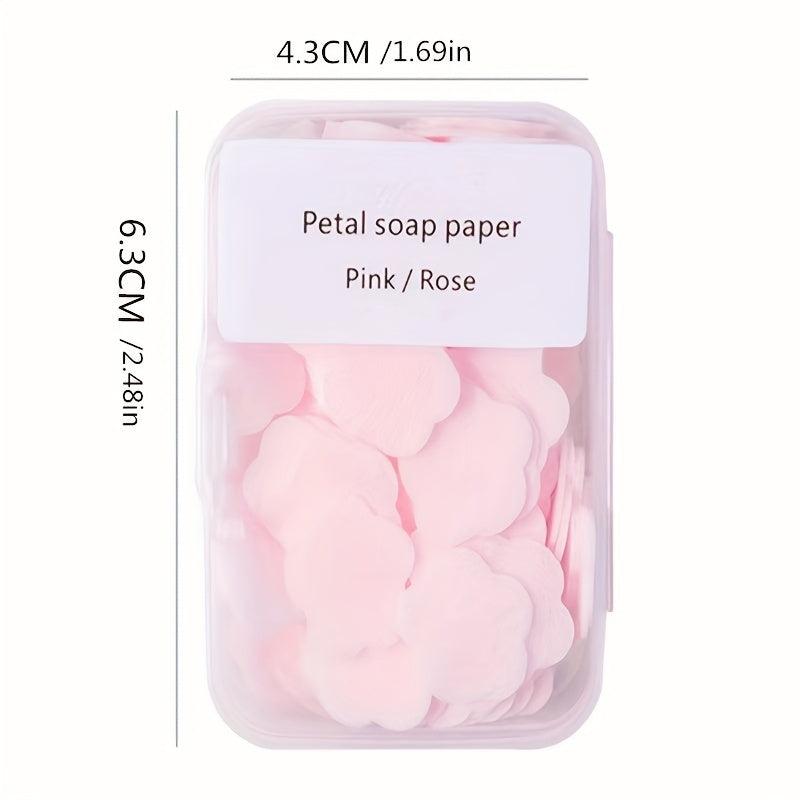 Portable Petal Soap Sheets For Hand Washing, Camping - 4PCS