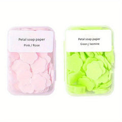 Portable Petal Soap Sheets For Hand Washing, Camping - 4PCS