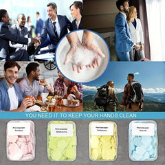 Portable Petal Soap Sheets For Hand Washing, Camping - 4PCS