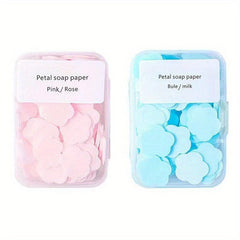 Portable Petal Soap Sheets For Hand Washing, Camping - 4PCS