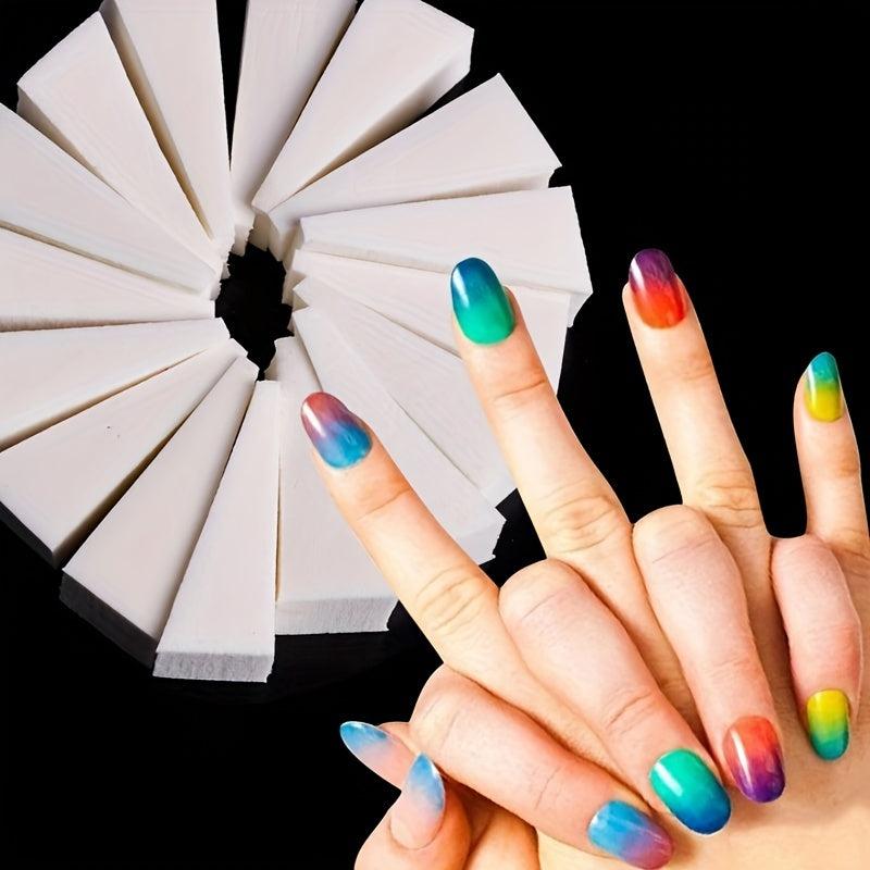 8pcs Gradient Nails Sponges Set for DIY Manicures