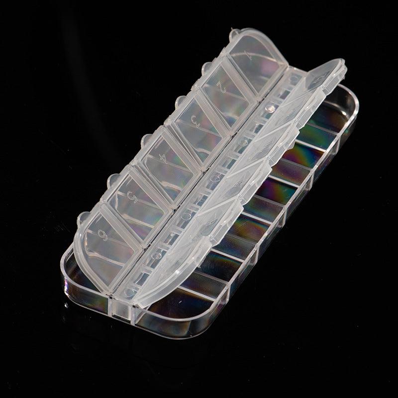 12 Grids Nail Art Storage Box Plastic Nail Art Rhinestone Storage Box