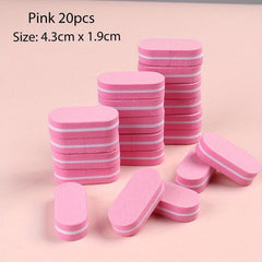 20pcs Double Side Nail Files Nail Buffer Block Nail Art Tools