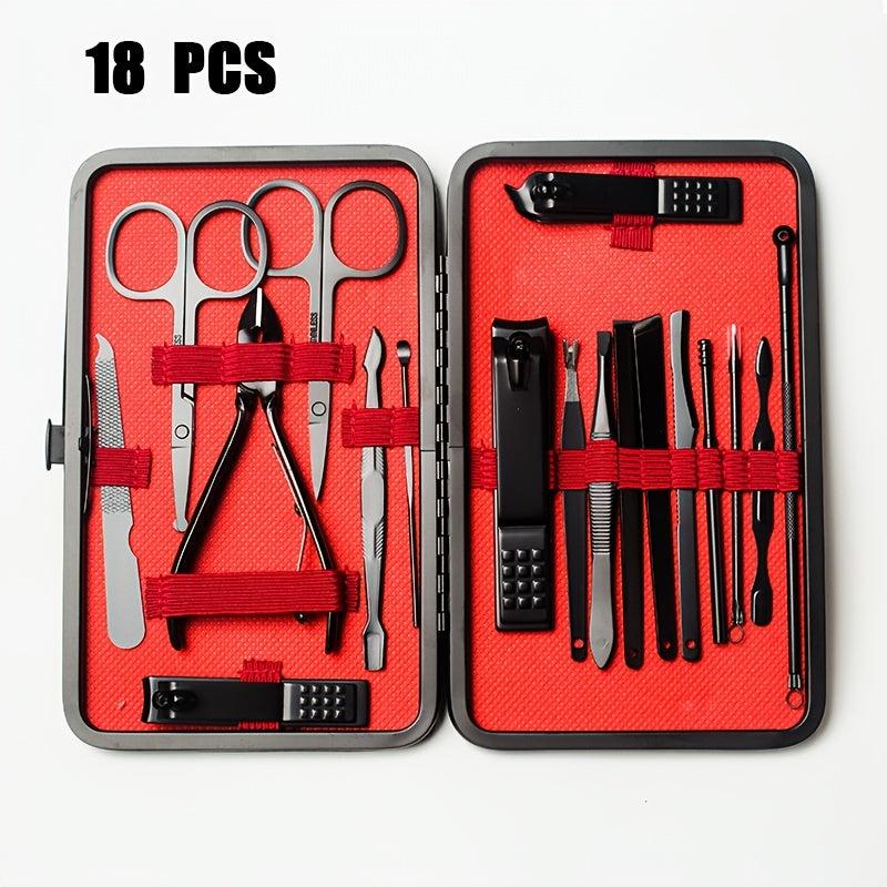 Pedicure Kit 7-20 Manicure Set Stainless Steel Clippers Nail Files Ear Spoon