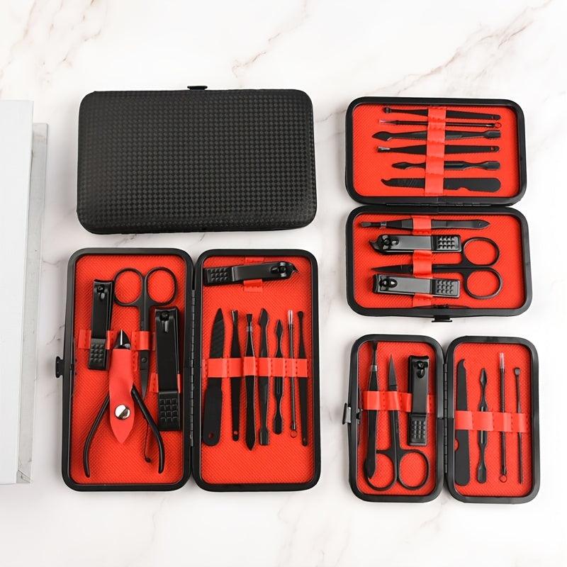 Pedicure Kit 7-20 Manicure Set Stainless Steel Clippers Nail Files Ear Spoon