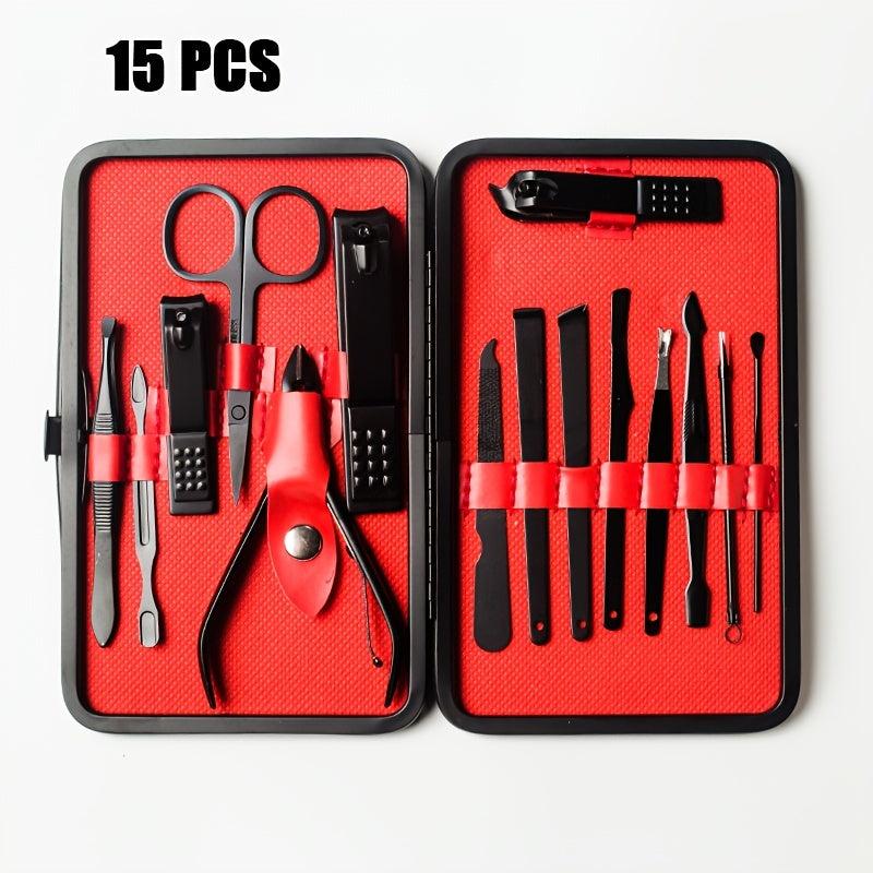 Pedicure Kit 7-20 Manicure Set Stainless Steel Clippers Nail Files Ear Spoon