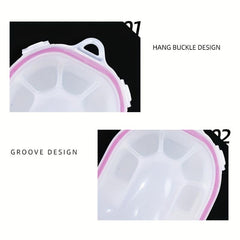 2-Layer Nail Art Soak Bowl for Manicure Spa Tool, Pink