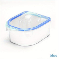 2-Layer Nail Art Soak Bowl for Manicure Spa Tool, Pink
