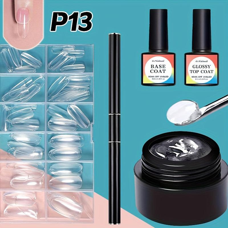5 Pcs Solid Nail Gel Glue Set for Nail Art DIY