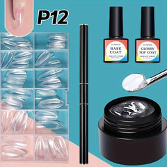 5 Pcs Solid Nail Gel Glue Set for Nail Art DIY