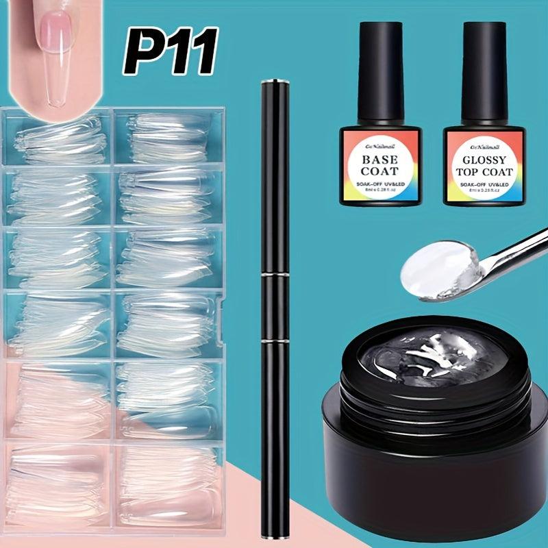 5 Pcs Solid Nail Gel Glue Set for Nail Art DIY