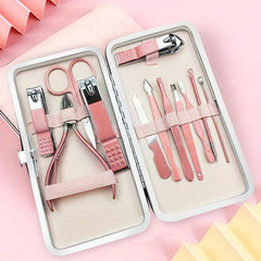 Stainless Steel Manicure Set with Case