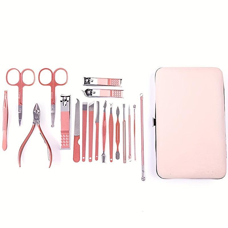 Stainless Steel Manicure Set with Case