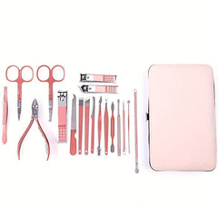 Stainless Steel Manicure Set with Case
