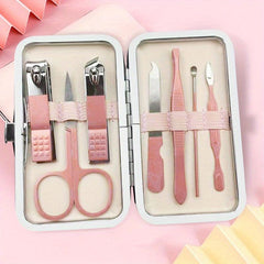 Stainless Steel Manicure Set with Case