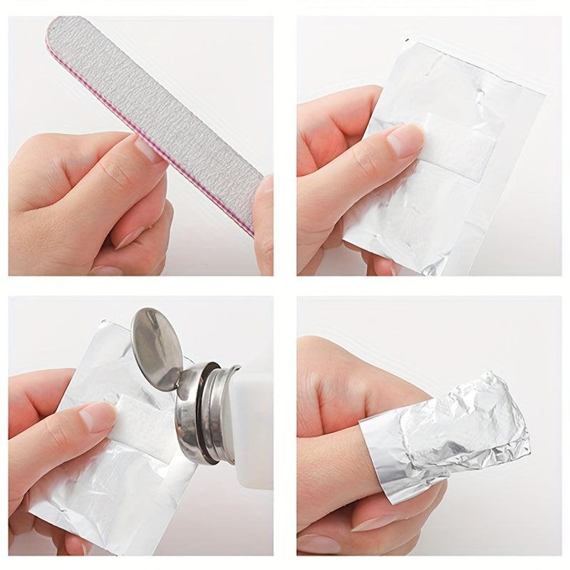 Nail Foil Wraps Gel Polish Remover Soak Off Wipes