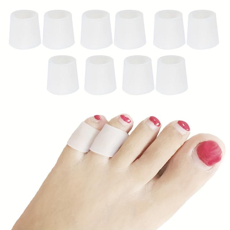 Silicone Gel Toe Caps for Big Toe, Bunion Protector, Toe Separators for Corns