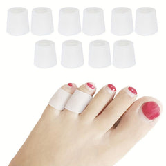 Silicone Gel Toe Caps for Big Toe, Bunion Protector, Toe Separators for Corns