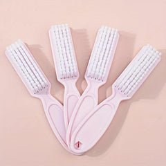 2pcs Pink Nail Brush Set Manicure Tools for Cleaning Toes and Fingernails