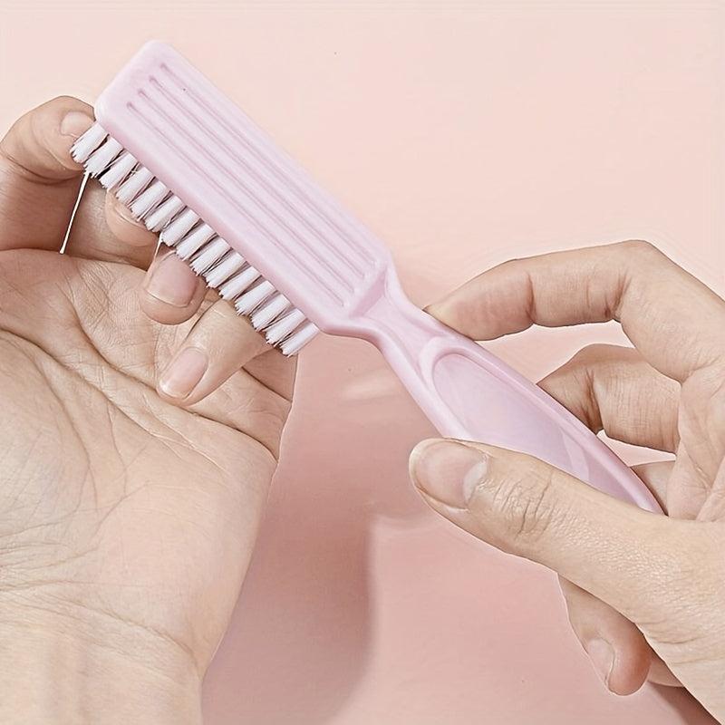 2pcs Pink Nail Brush Set Manicure Tools for Cleaning Toes and Fingernails