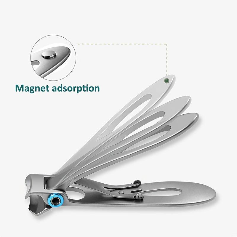 Stainless Steel Nail Clippers for Thick Nails - Manicure Fingernail Cutter