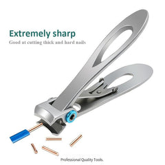 Stainless Steel Nail Clippers for Thick Nails - Manicure Fingernail Cutter